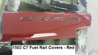 C7 Corvette, Custom HydroCarboned, Painted, Fuel Rail Covers, Pair, Direct Replacement 